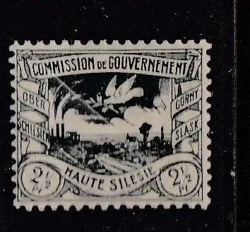 Oberschlesien  Nr 13 Falz / Gummimängel / *