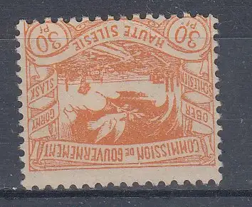 Oberschlesien  Nr 20 Falz / Gummimängel / *