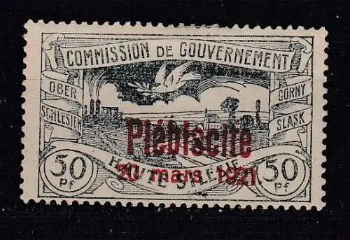 Oberschlesien  Nr 36 Falz / Gummimängel / *