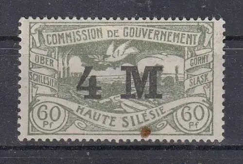 Oberschlesien  Nr 41 Falz / Gummimängel / *