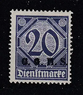 Oberschlesien Dienstmarken  Nr 11 Falz / Gummimängel / *