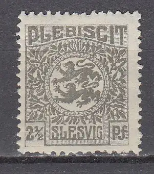 Schleswig  Nr 1 Falz / Gummimängel / *