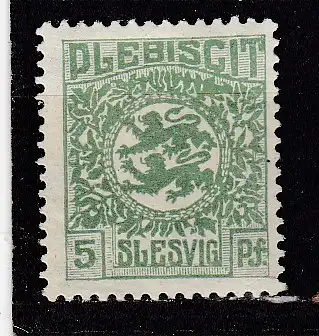 Schleswig  Nr 2 Falz / Gummimängel / *