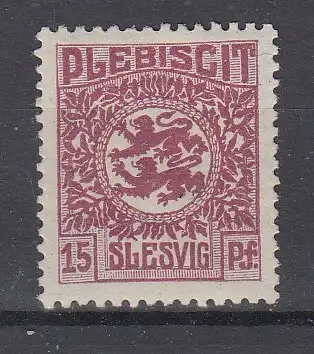 Schleswig  Nr 5 Falz / Gummimängel / *