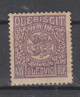 Schleswig  Nr 8 Falz / Gummimängel / *
