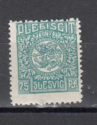 Schleswig  Nr 10 Falz / Gummimängel / *