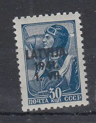 Bes. 2. Wk. Lettland  Nr 5 Postfrisch / **