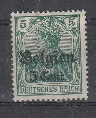 Bes. 1. Wk. Belgien  Nr 2 Falz / Gummimängel / *