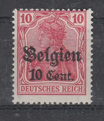 Bes. 1. Wk. Belgien  Nr 3 Falz / Gummimängel / *