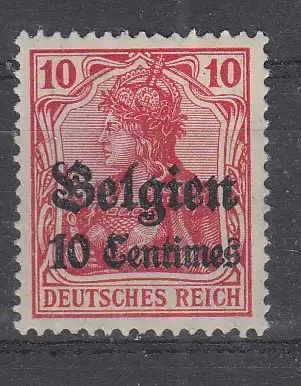 Bes. 1. Wk. Belgien  Nr 3 Falz / Gummimängel / *