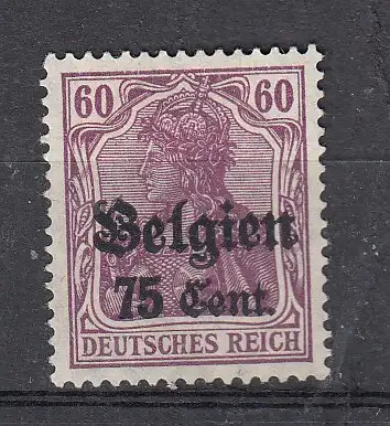 Bes. 1. Wk. Belgien  Nr 21 Falz / Gummimängel / *