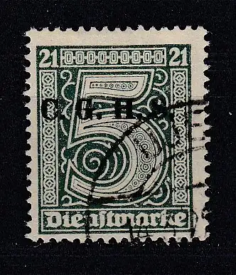 Oberschlesien Dienstmarken  Nr 1 Gestempelt (Posten)