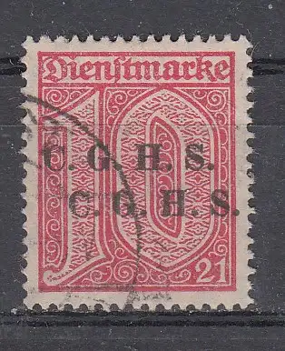 Oberschlesien Dienstmarken  Nr 2 Gestempelt (Posten)