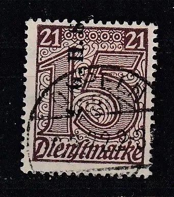 Oberschlesien Dienstmarken  Nr 3 Gestempelt (Posten)