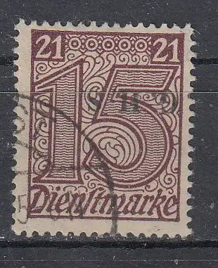 Oberschlesien Dienstmarken  Nr 3 Gestempelt (Posten)