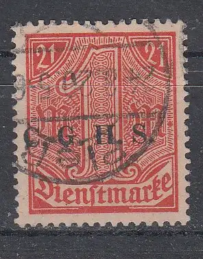 Oberschlesien Dienstmarken  Nr 7 Gestempelt (Posten)