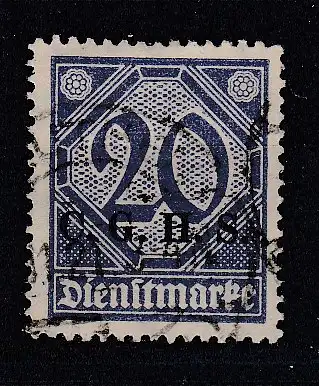 Oberschlesien Dienstmarken  Nr 11 Gestempelt (Posten)