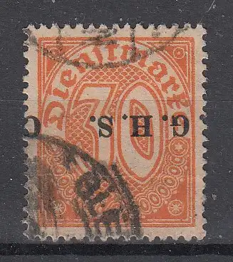 Oberschlesien Dienstmarken  Nr 12 Gestempelt (Posten)