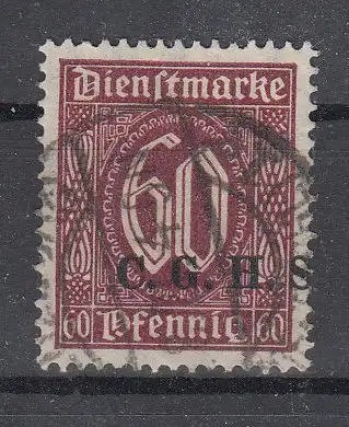 Oberschlesien Dienstmarken  Nr 15 Gestempelt (Posten)