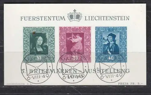 Liechtenstein  Nr Block 5 Gestempelt (Posten)