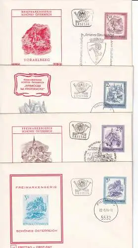 Österreich  Nr FDC 1439/42