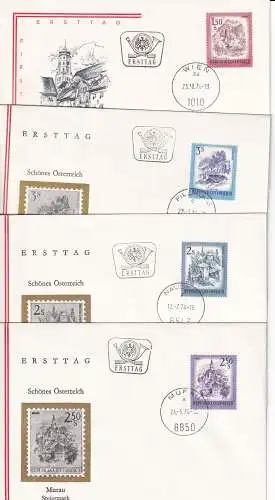 Österreich  Nr FDC 1439/42