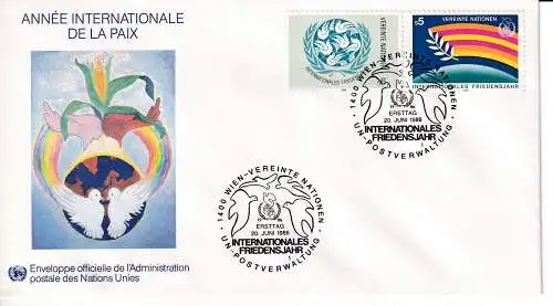 Vereinte Nationen Wien  Nr FDC 62/63