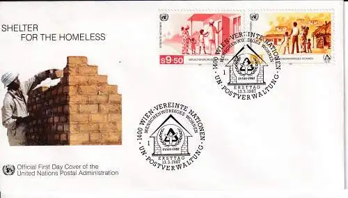 Vereinte Nationen Wien  Nr FDC 69/70