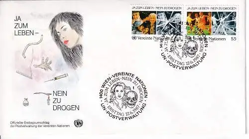 Vereinte Nationen Wien  Nr FDC 71/72
