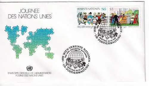 Vereinte Nationen Wien  Nr FDC 75/76