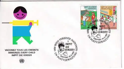 Vereinte Nationen Wien  Nr FDC 77/78