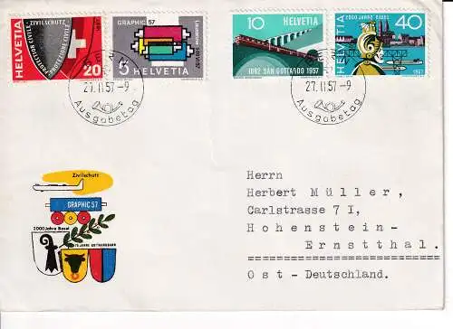 Schweiz  Nr FDC 637/40