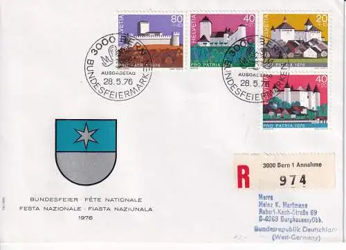 Schweiz  Nr FDC 1075/78