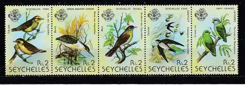 Seychellen  Nr 430/34 Streifen Postfrisch / **
