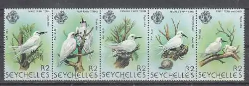 Seychellen  Nr 478/82 Streifen Postfrisch / **
