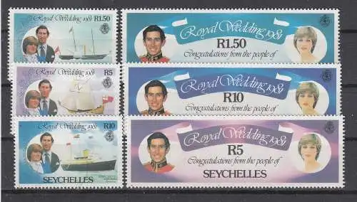 Seychellen  Nr 483/88 A Postfrisch / **