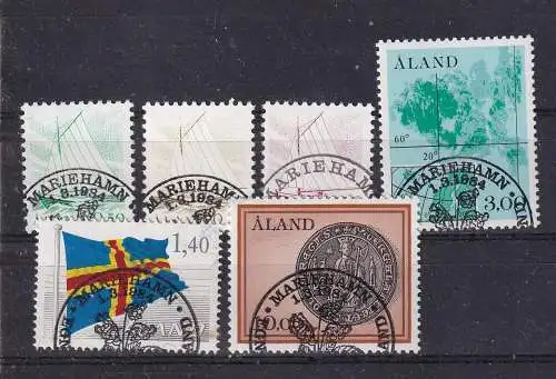 Finnland Alandinseln  Nr 1/6 Gestempelt (Posten)