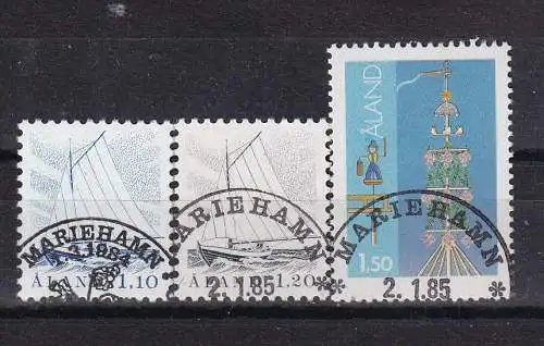 Finnland Alandinseln  Nr 8/10 Gestempelt (Posten)