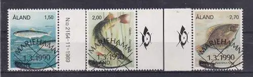 Finnland Alandinseln  Nr 38/40 Gestempelt (Posten)