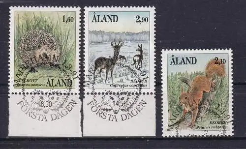 Finnland Alandinseln  Nr 44/46 Gestempelt (Posten)