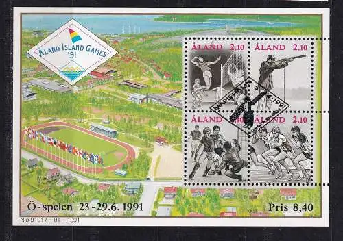 Finnland Alandinseln  Nr Block 1 Gestempelt (Posten)