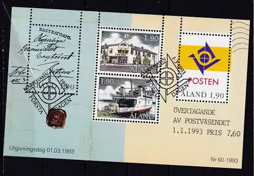 Finnland Alandinseln  Nr Block 2 Gestempelt (Posten)