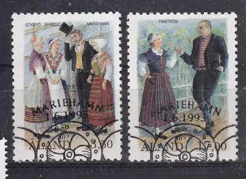 Finnland Alandinseln  Nr 72/74 Gestempelt (Posten)