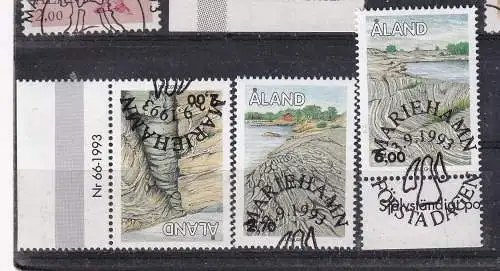Finnland Alandinseln  Nr 75/77 Gestempelt (Posten)