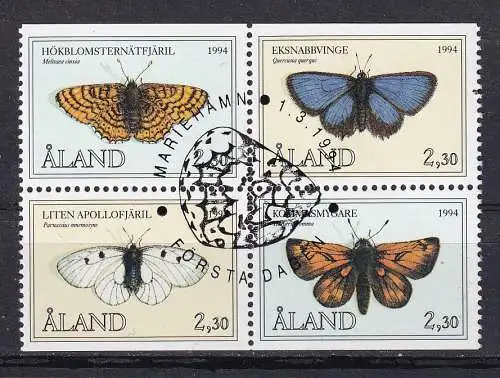 Finnland Alandinseln  Nr 82/85 Vb Gestempelt (Posten)