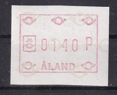 Finnland Alandinseln Automatenmarken  Nr 1 Postfrisch / **