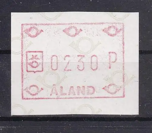 Finnland Alandinseln Automatenmarken  Nr 1 Postfrisch / **