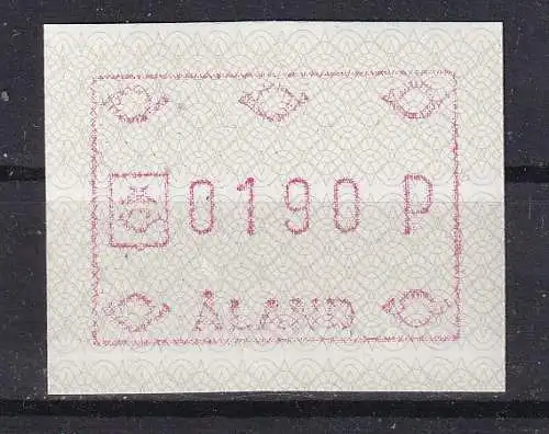Finnland Alandinseln Automatenmarken  Nr 1 Postfrisch / **