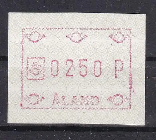 Finnland Alandinseln Automatenmarken  Nr 1 Postfrisch / **