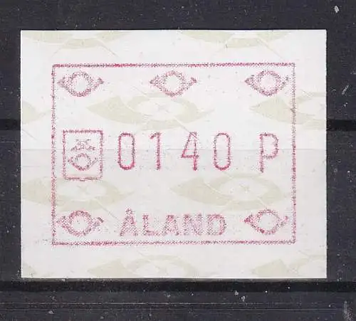 Finnland Alandinseln Automatenmarken  Nr 1 Postfrisch / **
